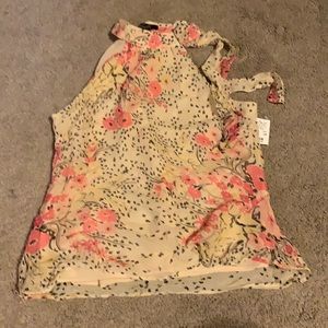🤑🤑NWT Silk Lined Floral Tank Blouse